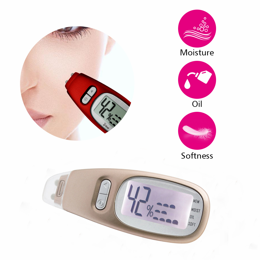 3 in 1 Skin Analyzer Portable LCD Digital Monitoring Moisture Oil Content Home Salon Spa Skin Tester High Precision Skin Care