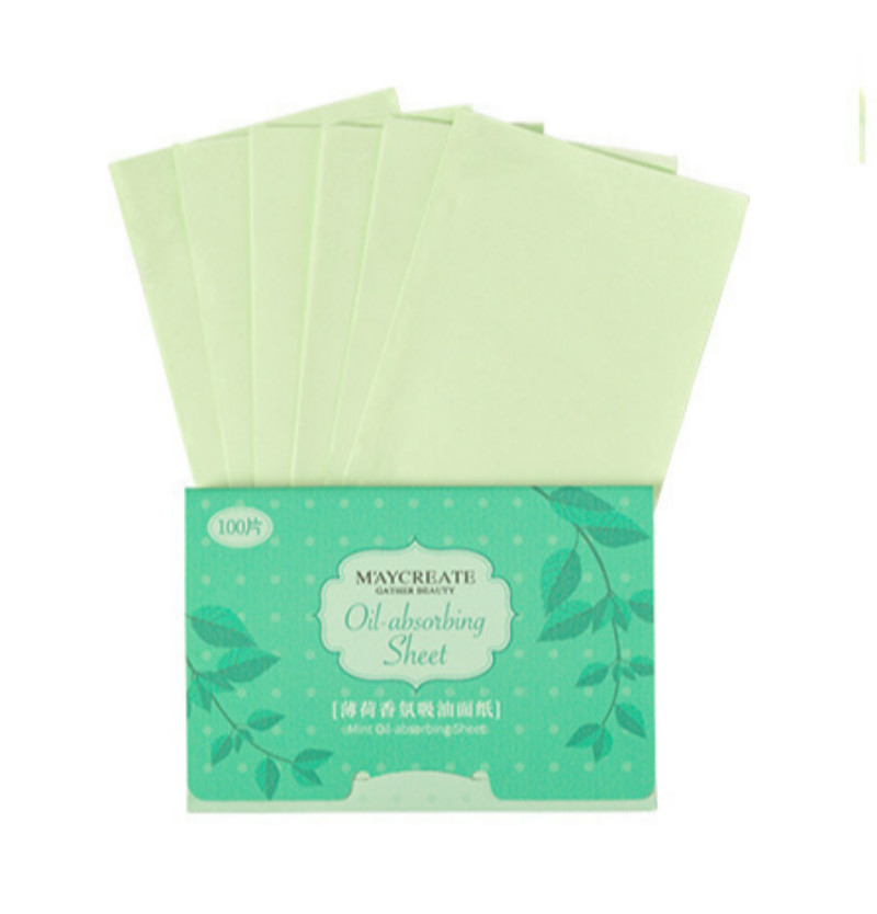 100pcs Blotting Paper Facial Cleansing Wipes Facial Oil Control Makeup Tools Oil-absorbing Tissue