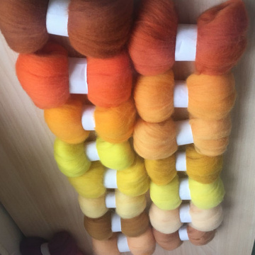 wfpfbec DIY wool roving mix wool felt wool fiber 5g/15pcs/lot free shipping