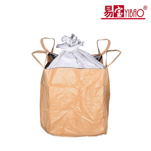 Yellow square woven ton bag