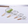 Single Mesh Strainer with Wooden Handle