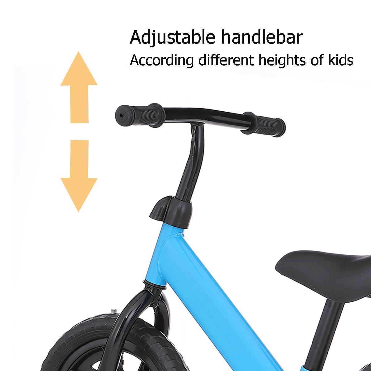 12" Kids Balance Bike No-Pedal Learn To Ride Training Bicycle Adjustable Seat Children Scooter Two Wheels Ride on Toys Gift