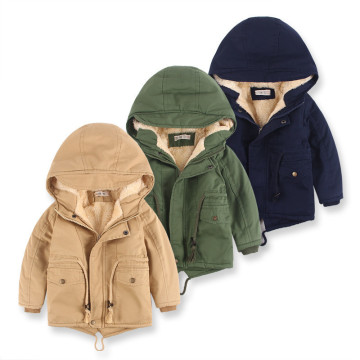 Denim Jacket For Boys&Girls Cotton Winter Sport Jacket&Outwear Boys Cotton-padded Jacket,Boys Girls Hooded Winter Warm Fur Coat