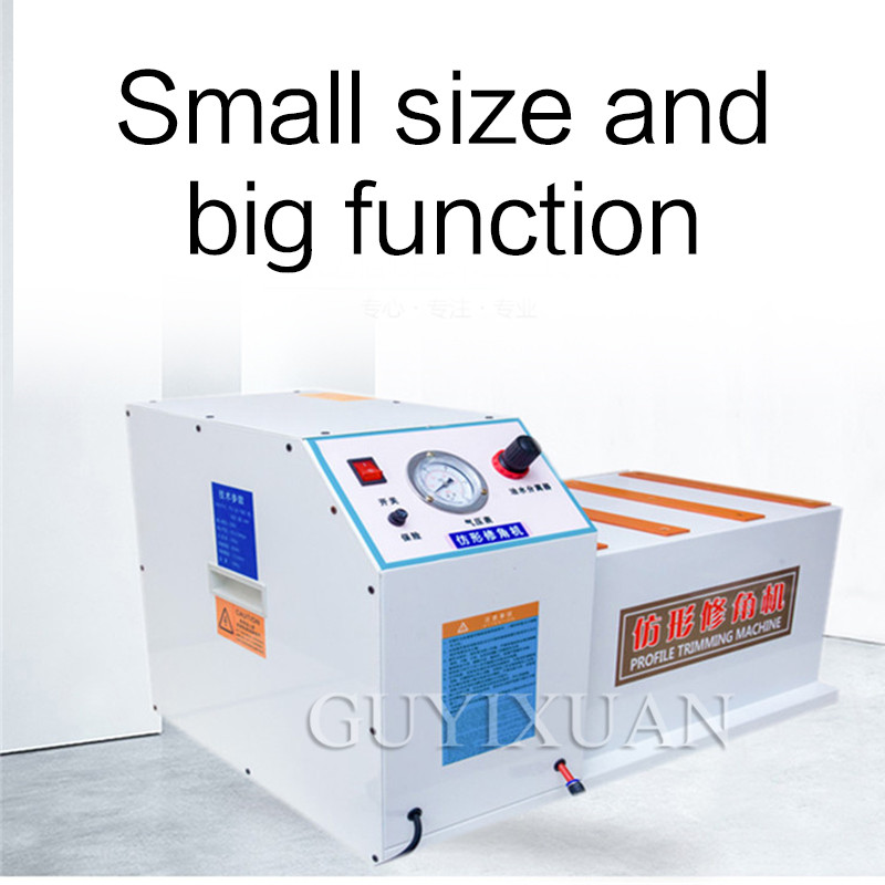 Industrial profile chamfering machine, high-speed woodworking trimming machine Desktop curved edge banding machine