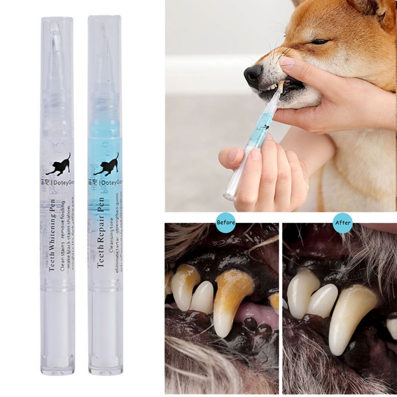 Pets Dog Teeth Cleaning Whitening Pen Teeth Cleaning Pen Dogs Cats Natural Plants Tartar Remover Tool Suitable For All Pets