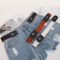 FRALU jeans women's punk style buckle-free belt dress ladies slim sports trend comfortable elastic new no buckle belt