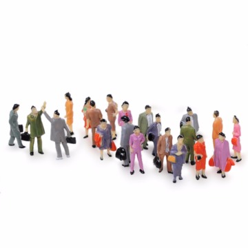 100Pcs 1:87 Building Layout Model People Train HO Scale Painted Figure Passenger Sep25 Drop Ship