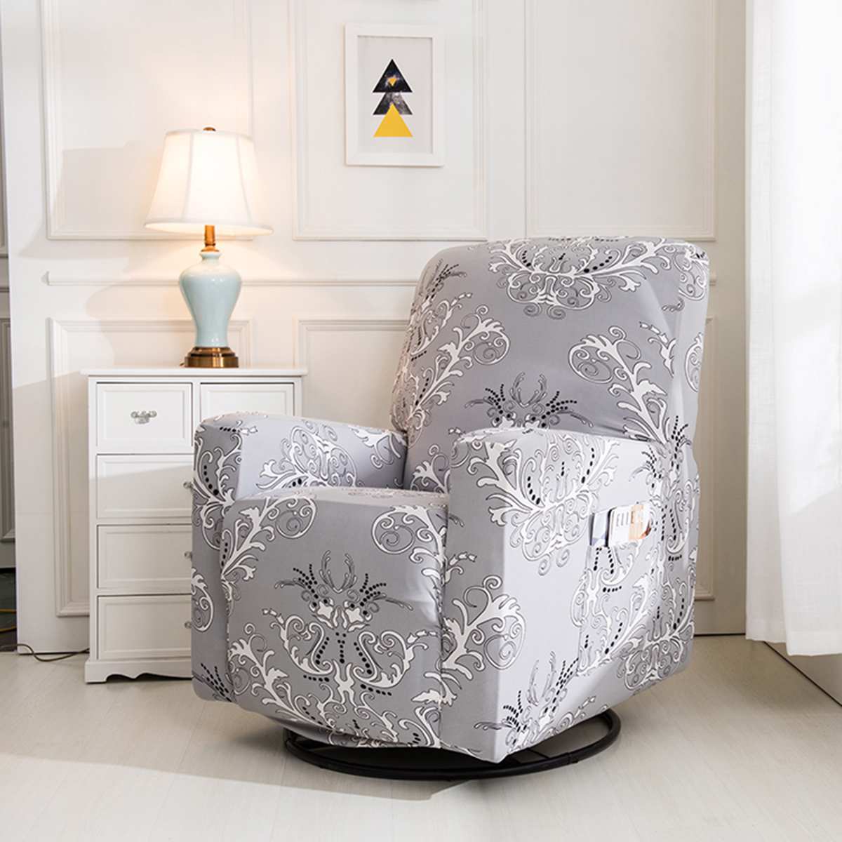 Elasticity Stretch All-inclusive Sofa Cover Anti-slip Furniture Slipcovers Chair Protector Single Seat Sofa Recliner Couch Cover