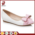 small white flat cute shoes bow tie