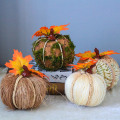 5.5" Pumpkin Line&Foam Artical Decos for home Wedding Fall Accessory Village Festival Rustic Christmas Craft Pumpkins