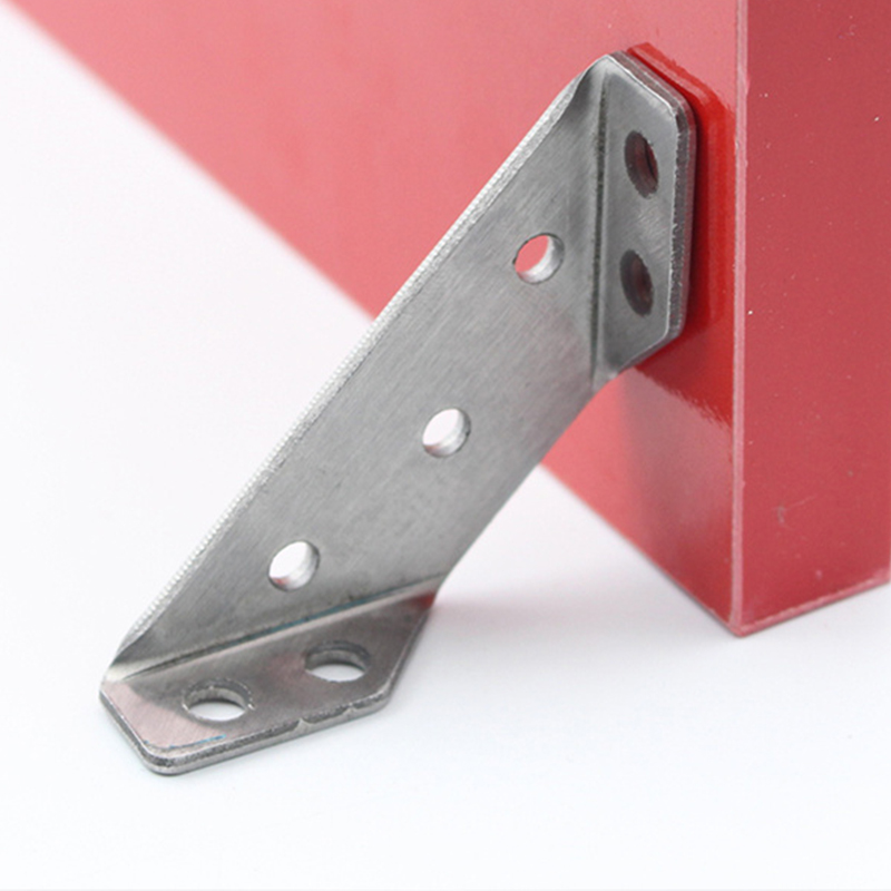 Retail 4pcs Multifunctional Stainless Steel Angle Code Right Angle Fixed Bracket Furniture Wood Board Angle Hardware Accessories