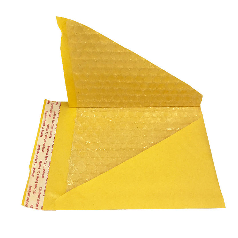 Strong Stickiness Yellow Kraft Paper Bubble Envelopes Bags Protection Bag