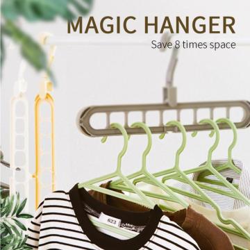 1 Pcs Clothes Coat Hanger Organizer Multi-port Support Baby Clothes Drying Racks Plastic Scarf Cabide Storage Rack Hangers