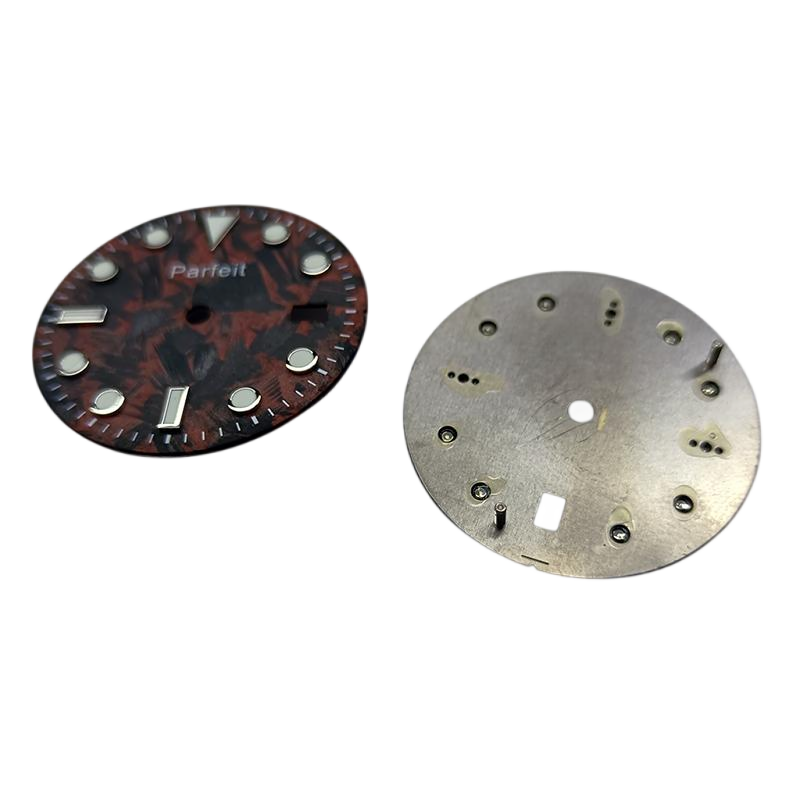 Custom carbon fiber watch dial