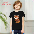 2020 Cute Red panda Rocket baccoon Printed Children Tshirt Kid Summer Style Fashion T-shirt boy girl Casual Cotton Tshirt