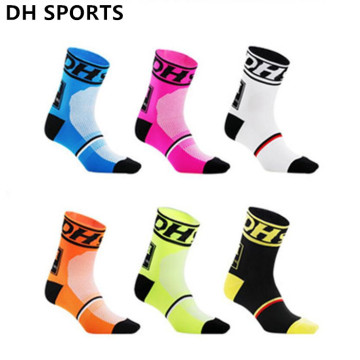 DH Sports New Cycling Socks Top Quality Professional Brand Sport Socks Breathable Bicycle Sock Outdoor Racing