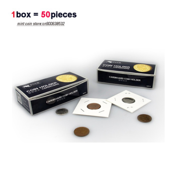 10box/lot Total 500pcs, V1.0 PCCB CARDBORAD COIN HOLDER, Paper Card collection, 12 different sizes for choice