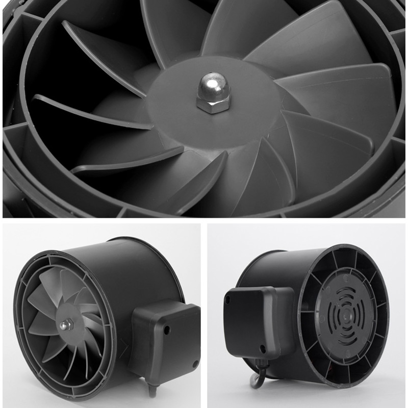 Exhaust Fan Axial Flow Centrifugal Fan Round Pressurized Pipe Exhaust Fan Kitchen Exhaust Fan Powerful Bathroom Toilet Wall Fan