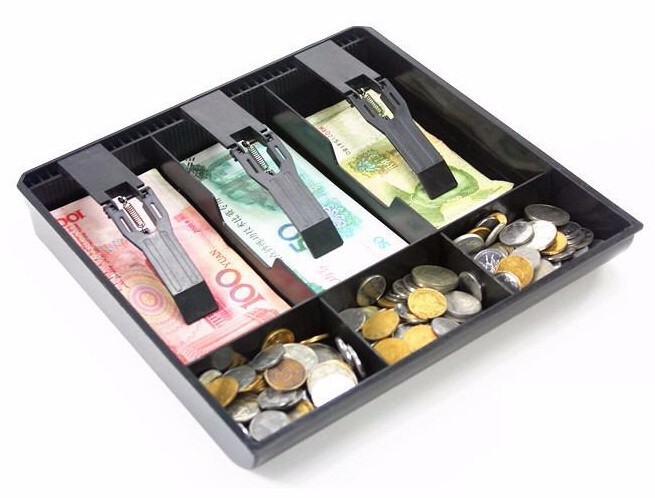 Money Counter case hard plastic case 6 Box new Store Use Money Classify store Cashier Drawer box cash drawer tray