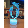 3D Dolphin Night Light Touch Switch 7 Colors Changing Table Lamp Kids Xmas Gift Bedside Home decoration Child gift