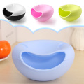 Creative Lazy Fruit Dish Snacks Nut Melon Seeds Bowl Double Layer Plastic Candy Plate Peels Shells Storage Tray Desk Home Decor