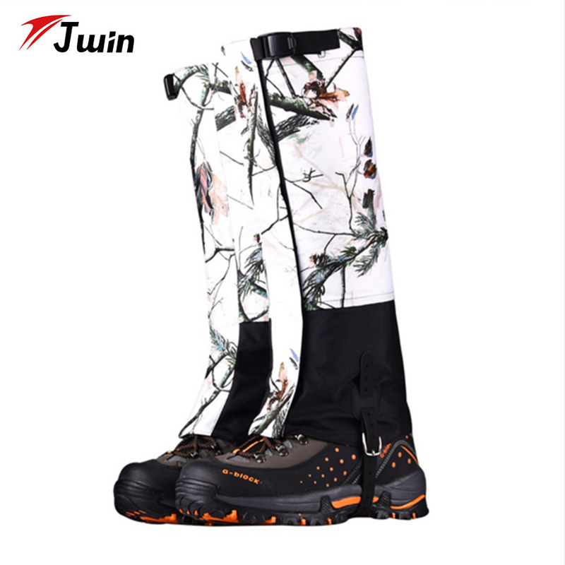 Climbing Leg Protector Camouflage Gaiters Walking Snowshoe Camping Mountaineering Hiking Trekking Waterproof Leg Cover Warmer