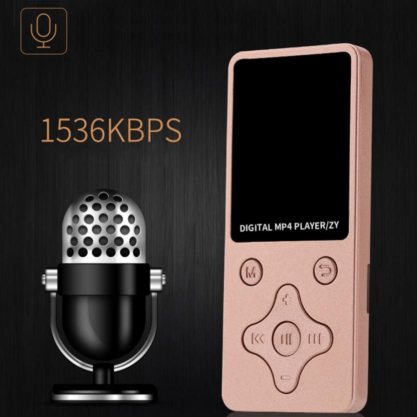 2018 Fashion Portable MP4 Lossless Sound Music Player FM Recorder walkman mini Support music, radio, recording, video