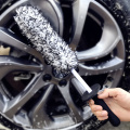 Lucullan Top Microfiber Premium Wheels Brush Non-Slip Handle Easy to Cleaning Rims Spokes Wheel Barrel & Brake Caliper