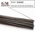 GM Welding Wire Material NAK80 of 0.2/0.3/0.4/0.5/0.6mm Plastic Mold Laser Welding Filler 200pcs /1 Tube GMNAK80