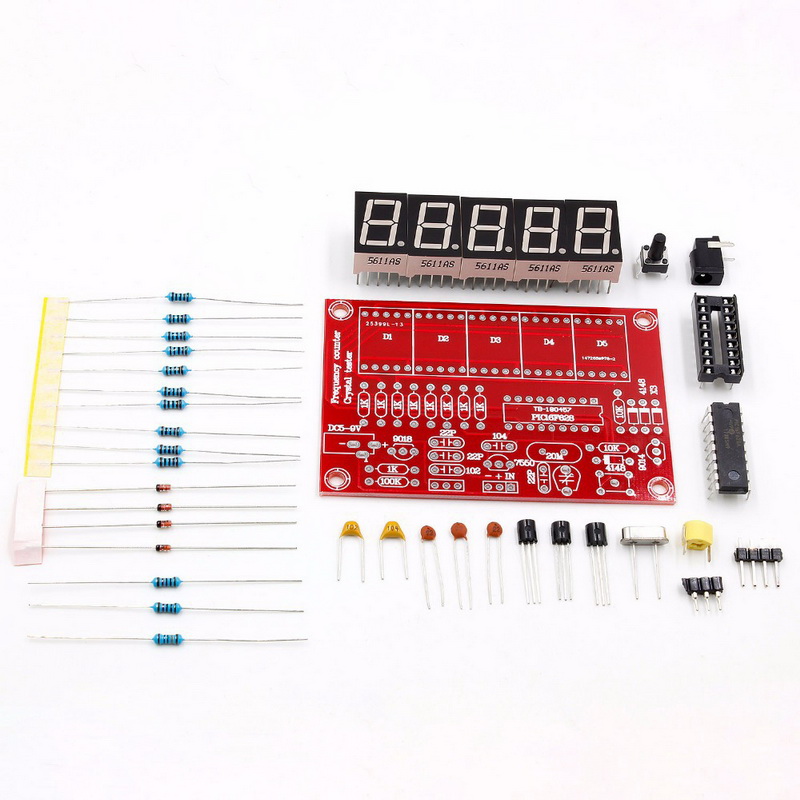 DIY Kits1Hz-50MHz Frequency Crystal Oscillator Frequency Meter Digital LED Tester Meter frequency meter digital