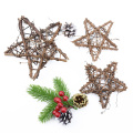 10cm/20cm Dried Rattan Star frame Artificial flower wedding Wreath Christmas decoration For Home DIY Handmade Door Hanging Decor