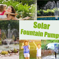 200L/H DC 7V Solar Water Pump Solar Fountain Garden Miniature Floating Fountain Solar Direct Drive Water Pump