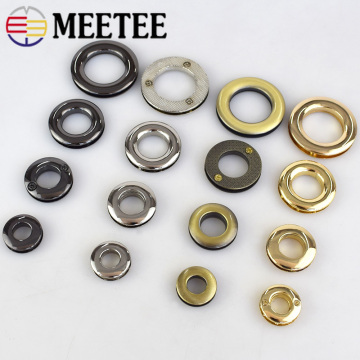 4/8pcs Metal O D Ring Eyelets Screw Buckles For Bag Belt Strap Dog Chain Buckle Clasp Bags Accessories Leather Crafts AP361