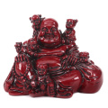 Resin statue laughing Buddha feng shui Maitreya Buddha sculpture smile mouth often open craft home decoration