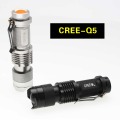 AmmToo Mini Led Flashlight Gree Q5 LED Adjustable Zoom Focus Torch Lamp Penlight Waterproof For Outdoor14500 Battery or 1*AA