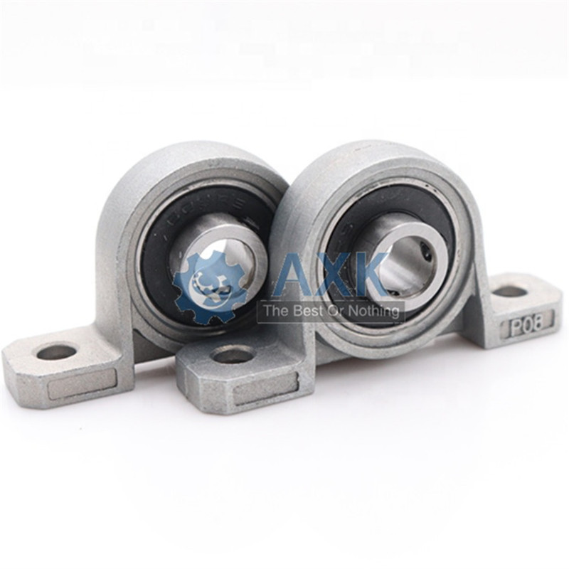 Free Shipping 2pcs Zinc Alloy Diameter 8/10/12/17mm Bore Ball Bearing Pillow Block Mounted Support Kp08 Kp000 Kp001 KP003