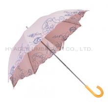 women's umbrella wooden handle