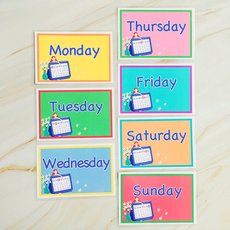 74Pcs 12 months/7 Days/Number/Alphabet Montessori Preschool Toys Learn English Pocket Flash Card for Children Educational Words