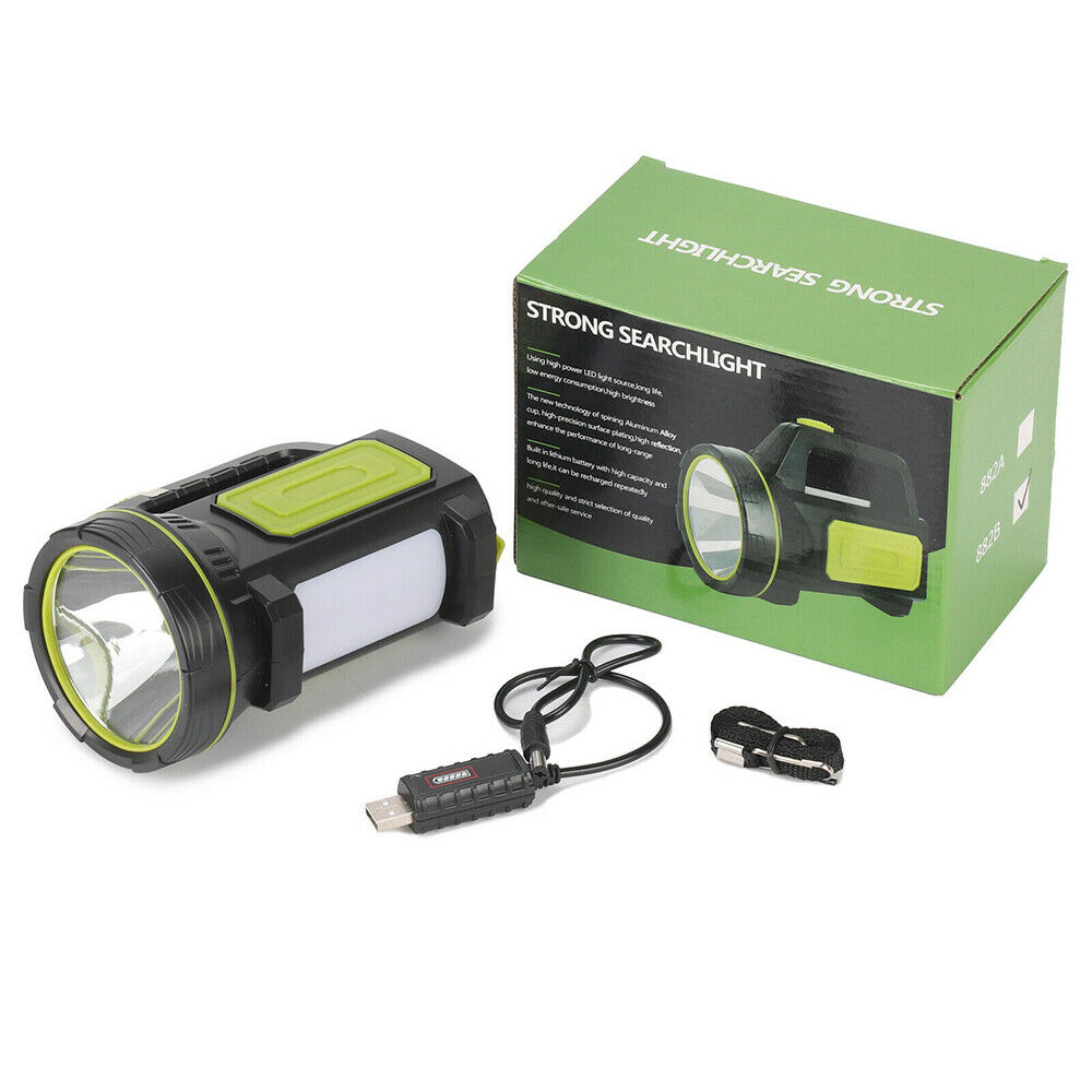 WAKYME 500M 6000mAh Camping Lantern Spotlight Waterproof Flashlight Searchlight USB Rechargeable Work Light Portable Torch
