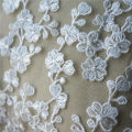 White Mini Flower Branch Lace Fabric Embroidered Gown Appliques Trims Collar Mesh Sew On Patch For Wedding Decoration Dress DIY