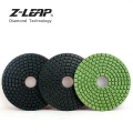 Z-LEAP 4 Inch 3 Steps Polish Pad Flexible Wet Diamond Polishing Wheels For Granite Marble Stone Abrasive Tool