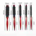 1pc Professional Hair Brush Salon Round Roll Nylon Comb Curly Barber Hairbrush Edge Control Wood Comb Hairdressing Styling Tool