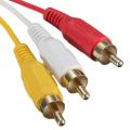 Gold Plated Connectors 5 Feet 1.5M 1080P HDTV HDMI Male to 3 RCA Audio Video AV Cable Cord Adapter for Better Signal Transfer