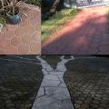 Garden Walk Pavement Mold DIY Manually Paving Cement Brick Stone Road Concrete Molds Path Maker Reusable DIY Manual Paving Mould