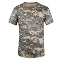 New Outdoor Hunting T-shirt Men Breathable Army Tactical Combat T Shirt Military Dry Sport Camo Camp Tees-ACU Green S