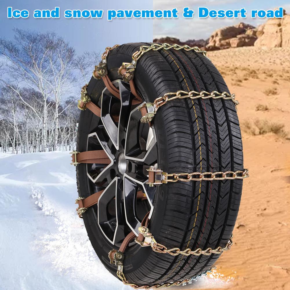 3/4/5Pcs Universal Steel Truck Car Wheels Tyre Tire Snow Ice Chains Belt Winter Anti-Skid Vehicles SUV Wheel Chain Mud Road Safe