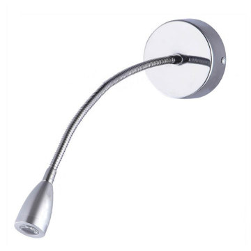 Water Hose pipes LED Silver Bedside Lamp Reading Wall Lamps 1/3W Plumbing Trap Background Mirror Lighting Adjustable wall sconce