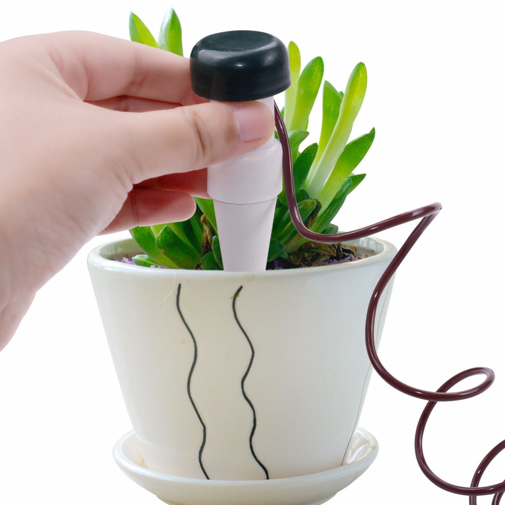2pcs Creative Gardening Flower Pot Plant Potted Automatic Watering Tools Watering Drip Device Gardening Water Can