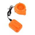 DC 6V Portable Mini Electric Fan Air Blower For Doll Mascot Head Gas Mode Cartoon Costumes Inflatable Energetic Orange Blower