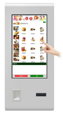 Restaurant self service Ordering information Kiosk with Terminal pos Payment System